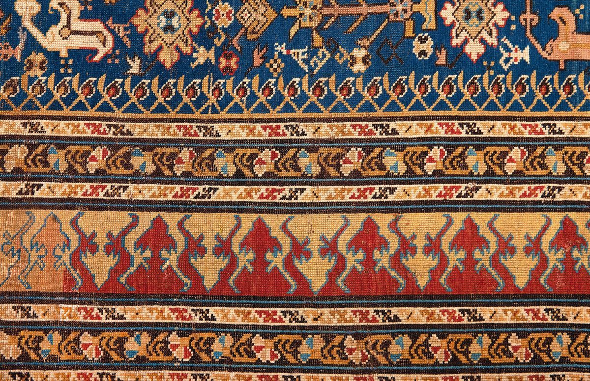 Tappeto Caucaso Centro Orientale Baku XIX Secolo