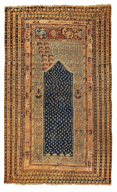Tappeto Ovest Anatolia Koula Fine XIX Secolo
