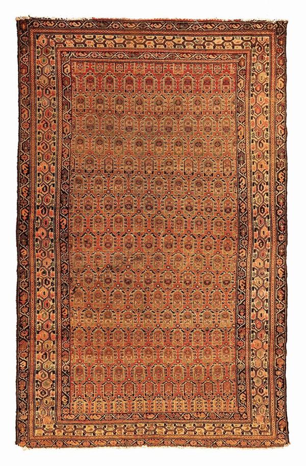 A senneh persian rug end 19th century cm 197x134