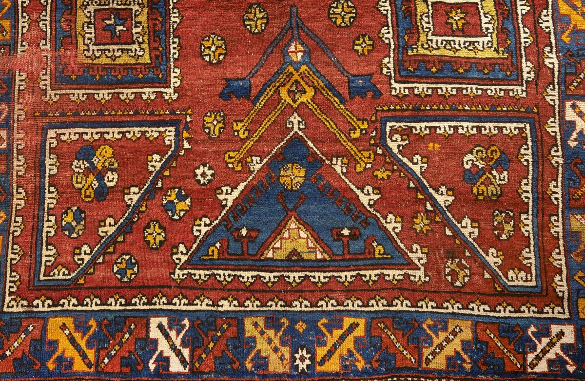 Tappeto Anatolico Bergama Chanakale XIX Secolo