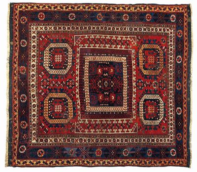 Tappeto Anatolico Bergama Prima Meta XIX Secolo