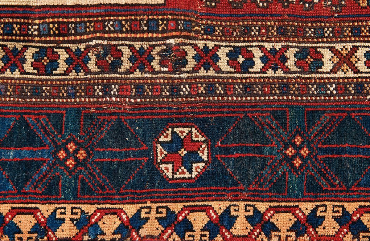 Tappeto Anatolico Bergama Prima Meta XIX Secolo