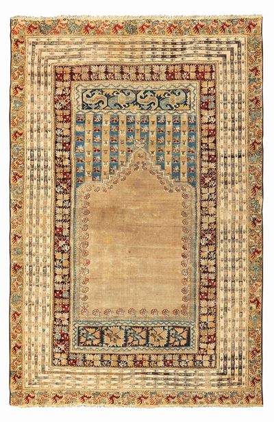 Tappeto Ovest Anatolia Ghiordes XIX Secolo