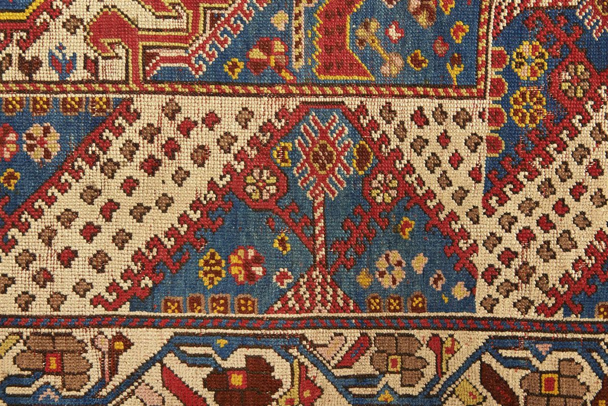 Tappeto Ovest Anatolia Kiz Ghiordes Fine XIX Secolo - Inizio XX Secolo