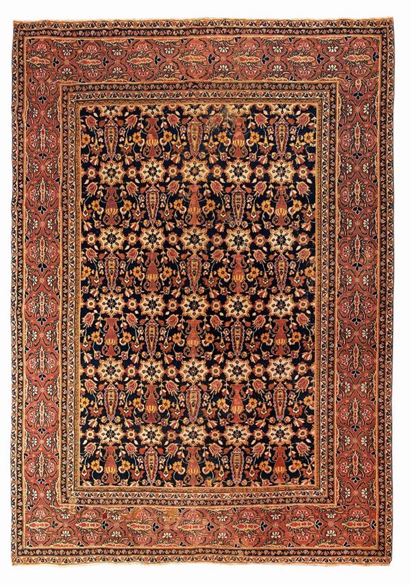 A Horassan Persian rug 19th century cm 285x238.Sides not originally.