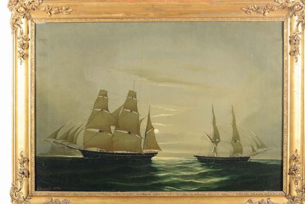 Cheri Dubreuil (1828-1880) Ritratti di velieri, 1858