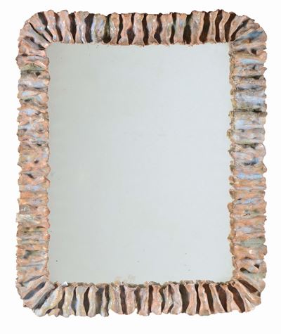 Cornice in Terracotta Smaltata.