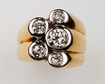 Anello con Diamanti di Vecchio Taglio
