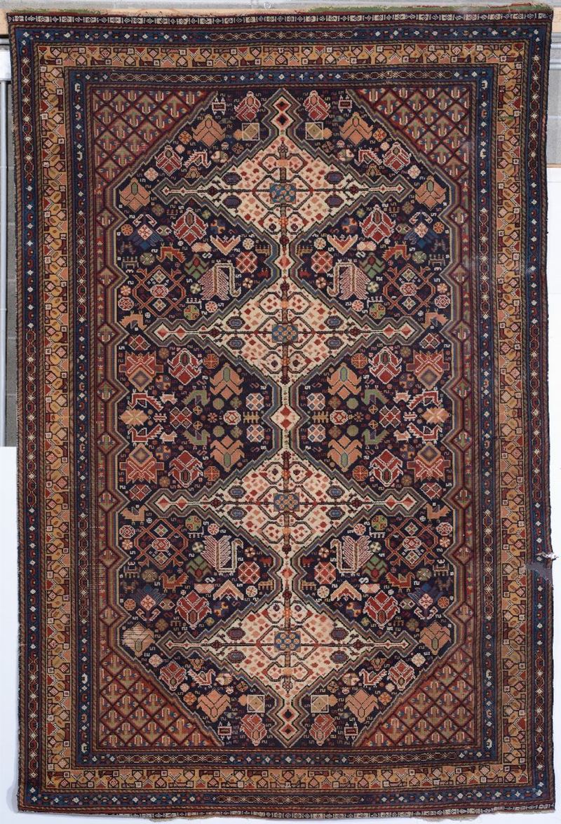 Tappeto sud Persia, fine XIX inizio XX secolo  - Auction Asta a Tempo Antiquariato - Cambi Casa d'Aste