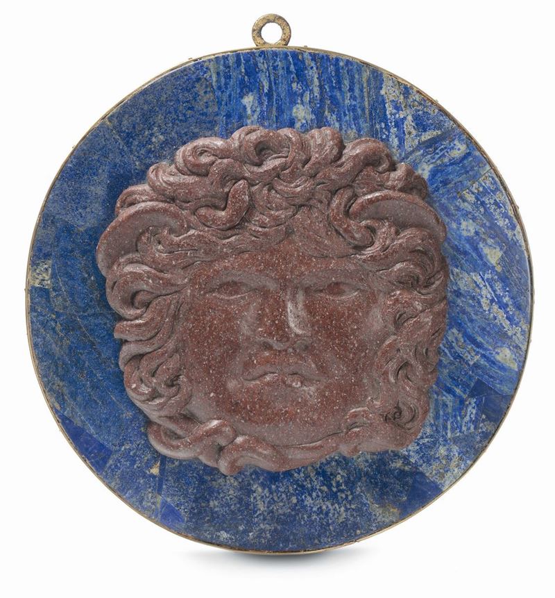 Placca da muro con bassorilievo in porfido, XIX secolo  - Auction Fine Art - Cambi Casa d'Aste