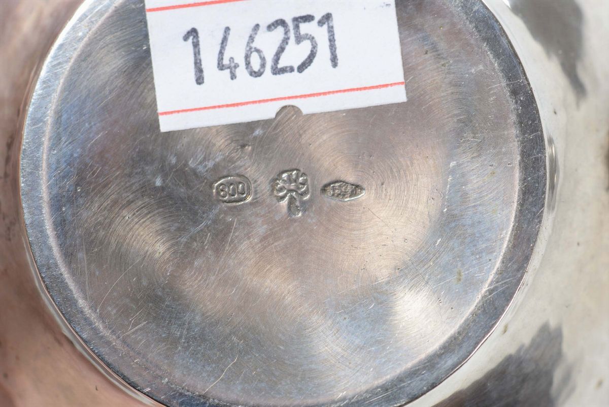 Servito da Tè e Caffè in Argento. Milano, Seconda Metà del XX Secolo. Argentiere Genazzi