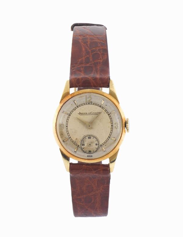JAEGER LeCOULTRE, case No. 622676, 18K yellow gold lady's wristwatch. Made in the 1940's.