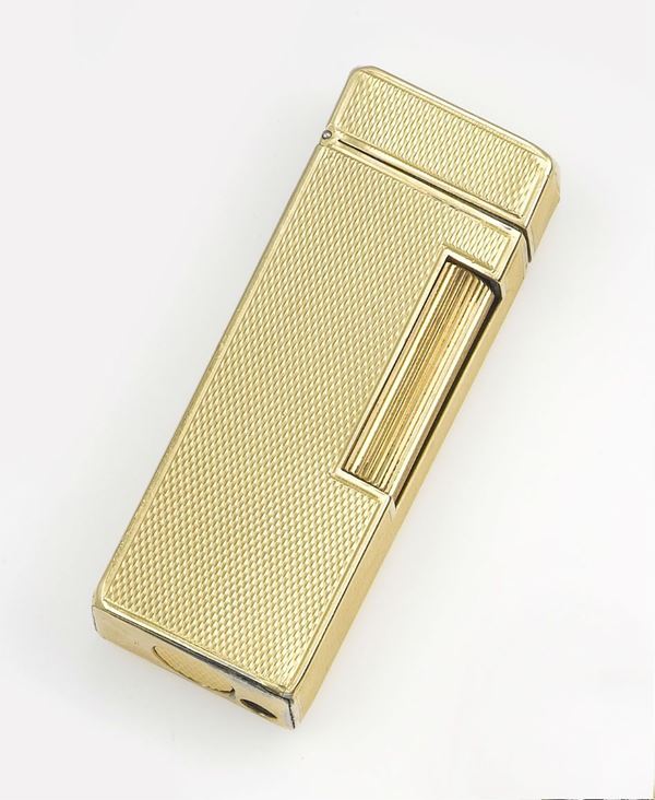 A gold plated lighter