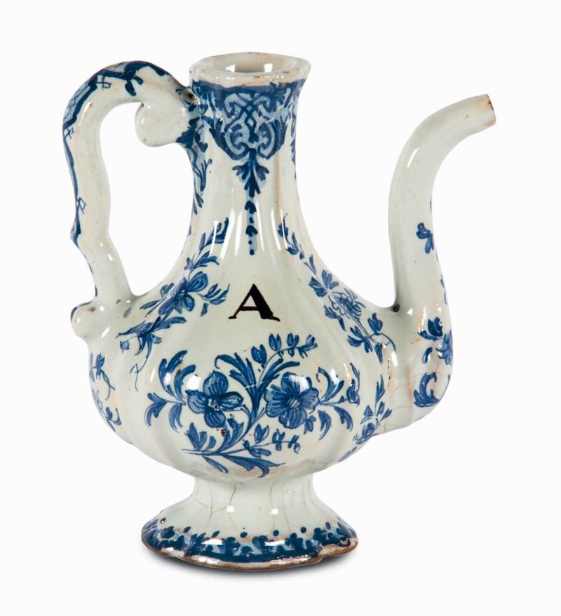 Ampolla per aceto Faenza, Fabbrica Ferniani prima metà del XVIII secolo  - Auction 17th and 18th Century Majolica - Cambi Casa d'Aste