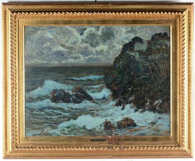 Giuseppe Sacheri (1863 - 1950)marina Notturna