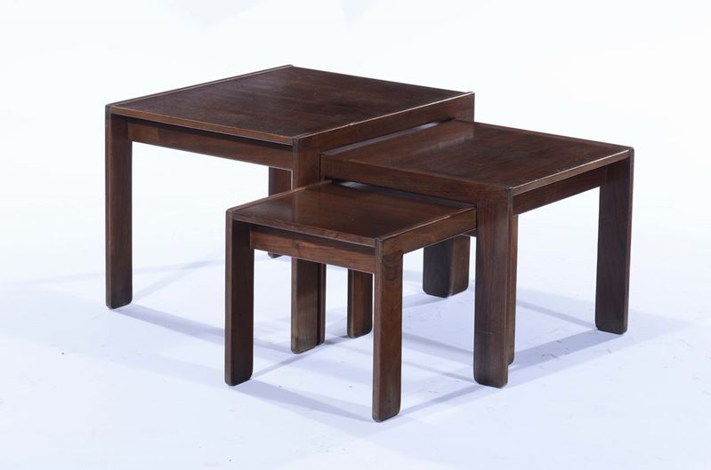 Tre tavolini a nido, XX secolo  - Auction Fine Art - Cambi Casa d'Aste