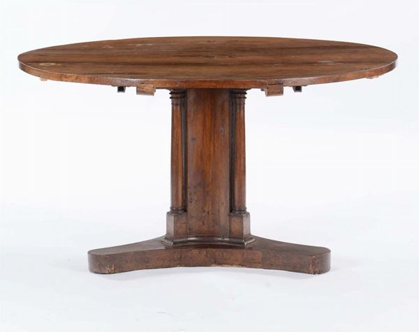 Tavolo Direttorio in noce, XIX secolo