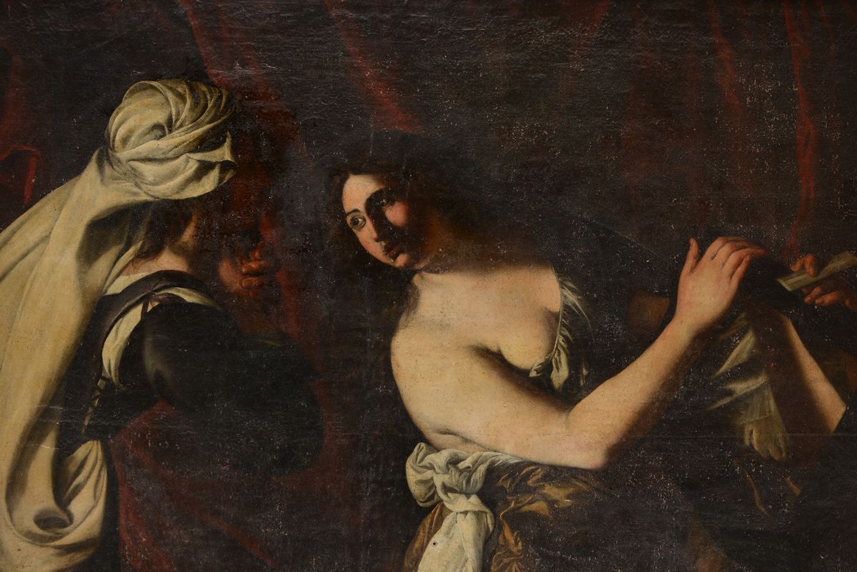 Artemisia Gentileschi (roma 1593 - Napoli 1653), Ambito Digiuditta Si Prepara All’incontro con Ol...