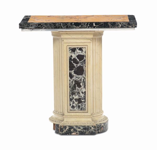 Mensola con piano in marmo, XIX secolo