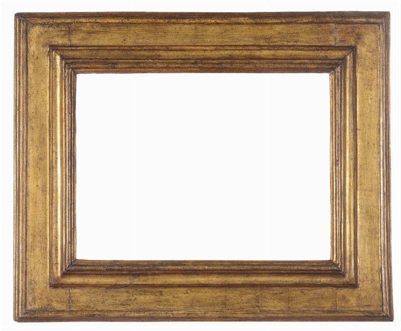 Cornice a fascia piatta intermente dorata, XVII secolo  - Auction Fine Old Frames - Cambi Casa d'Aste