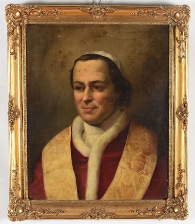 Clemente Alberi (1803-1864), Attribuito Aritratto di Papa Pio IX