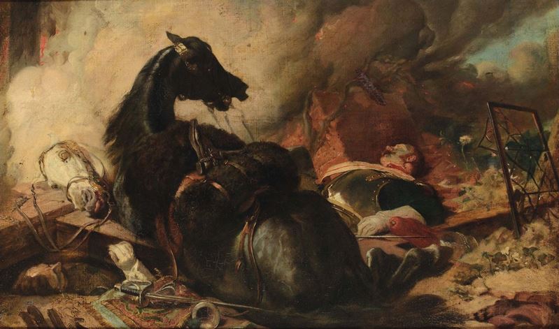 Landseer, copia da Cavallo morente  - Asta Antiquariato - Cambi Casa d'Aste