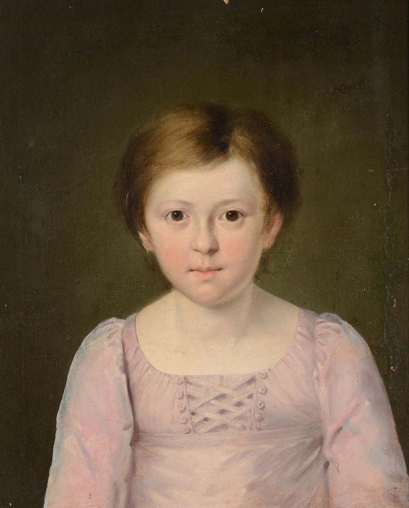 Ambiente Biedermaier Ritratto di fanciulla  - Asta Antiquariato - Cambi Casa d'Aste