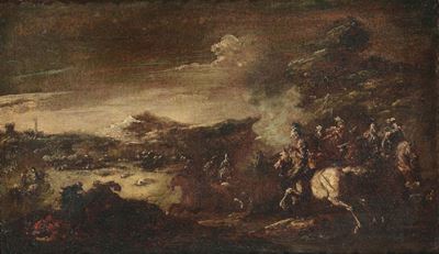 Ciccio Graziani (XVII-XVIII Secolo)scena di Battaglia
