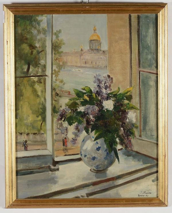 Messina Vaso di fiori alla finestra, 1940