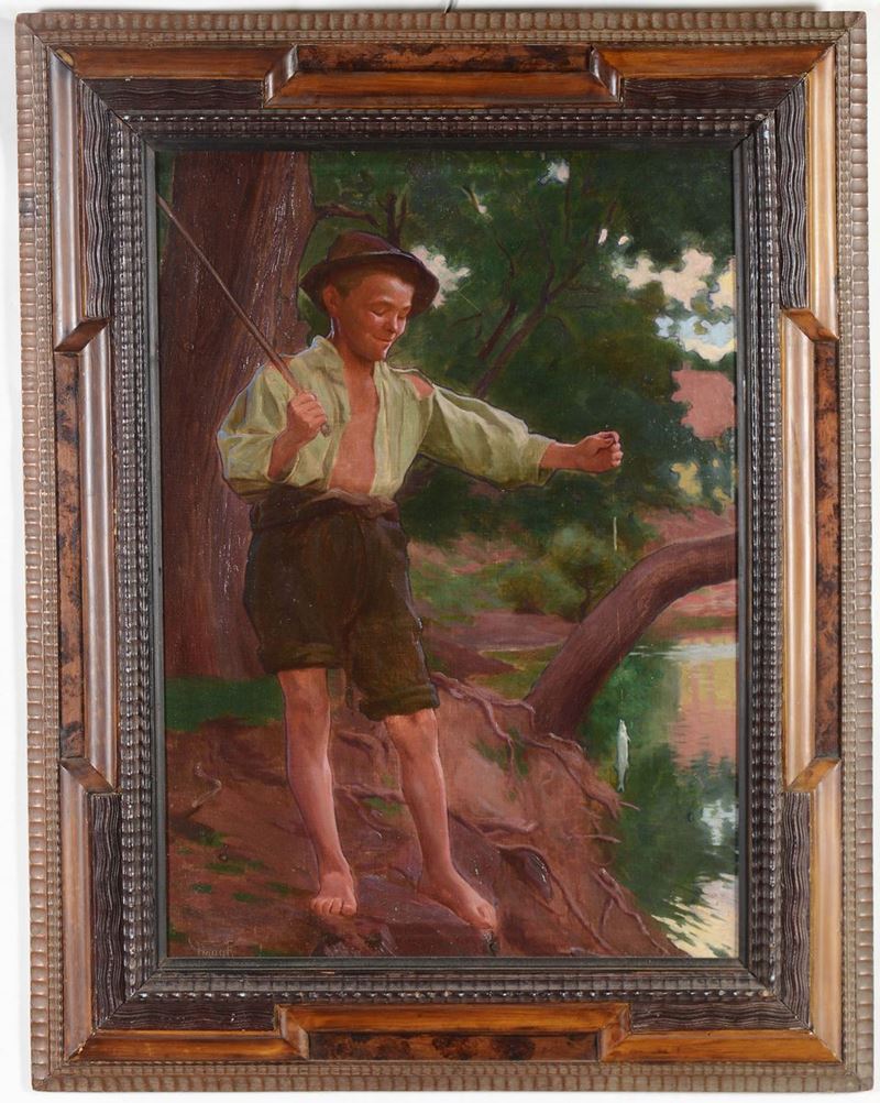Anonimo del XIX secolo Il pescatorello  - Auction Fine Art - Cambi Casa d'Aste