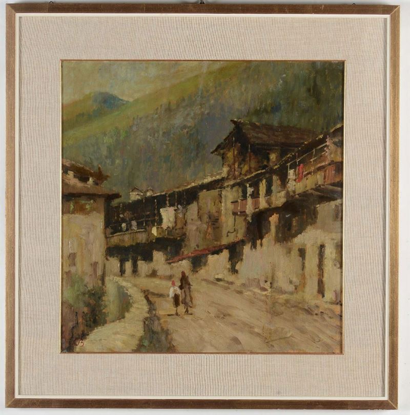 Anonimo XX secolo Paesaggio montano  - Auction Fine Art - Cambi Casa d'Aste