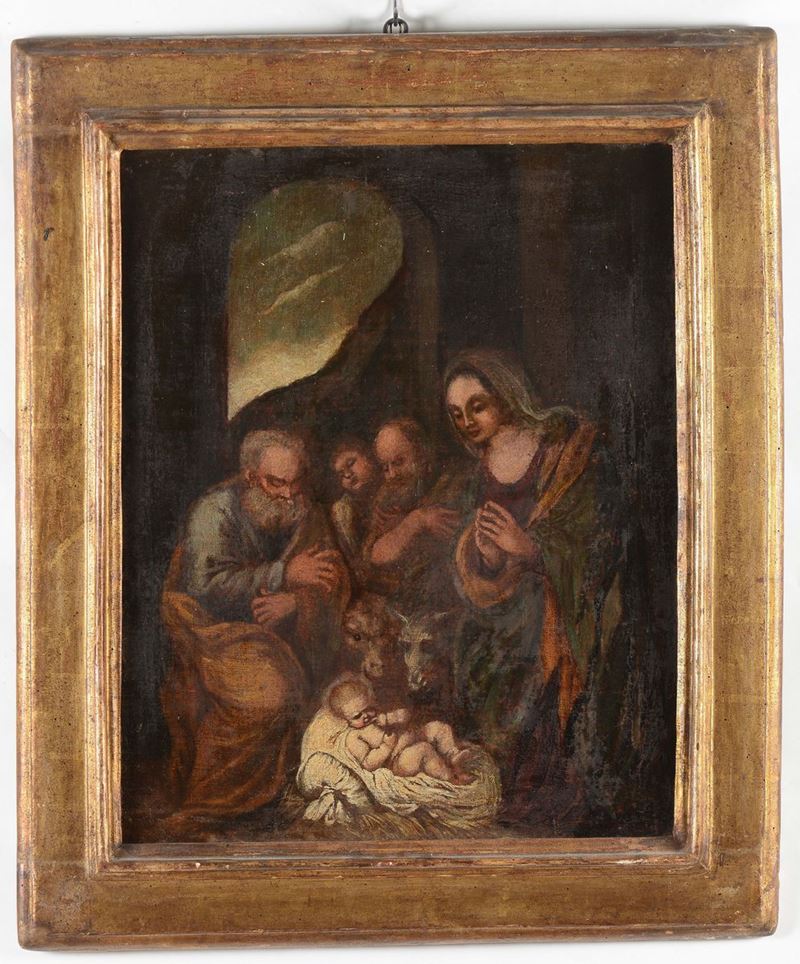 Scuola del XVII secolo Natività  - Auction Fine Art - Cambi Casa d'Aste