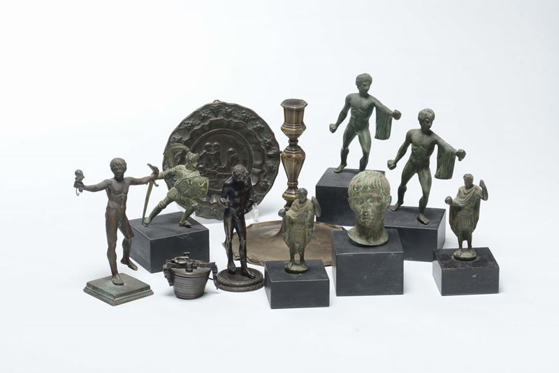 Lotto di bronzetti copia dall’antico  - Auction Fine Art - Cambi Casa d'Aste
