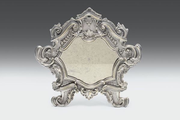 Modello in metallo per cartagloria genovese del XVIII secolo