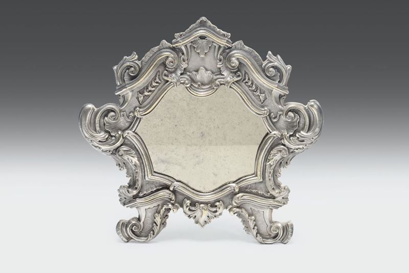 Modello in metallo per cartagloria genovese del XVIII secolo  - Auction Collectors' Silver and Objets de Vertu - Cambi Casa d'Aste