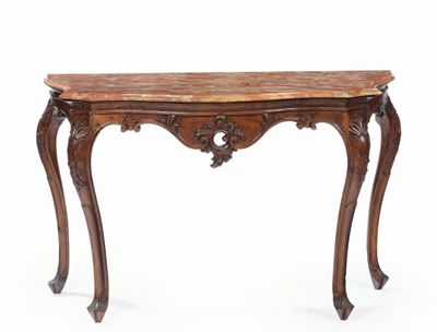 Console in Noce Intagliato, Venezia XVIII Secolo