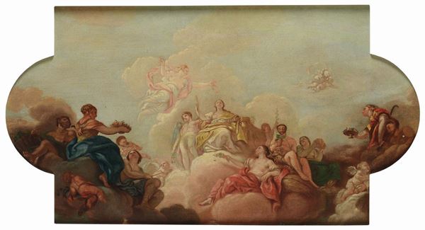 Scuola Lombarda della fine del XVIII secolo bozzetto per affresco