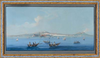 Anonimo del XIX Secoloveduta di Napoli del Mare