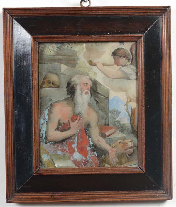 Scuola napoletana del XVIII secolo Maddalena e San Gerolamo