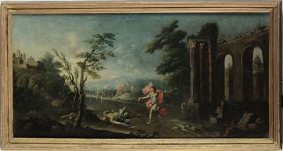 Scuola Romana Dell'inizio del XVIII Secololoth e le Figlie David e Golia
