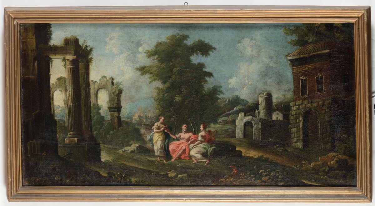 Scuola Romana Dell'inizio del XVIII Secololoth e le Figlie David e Golia