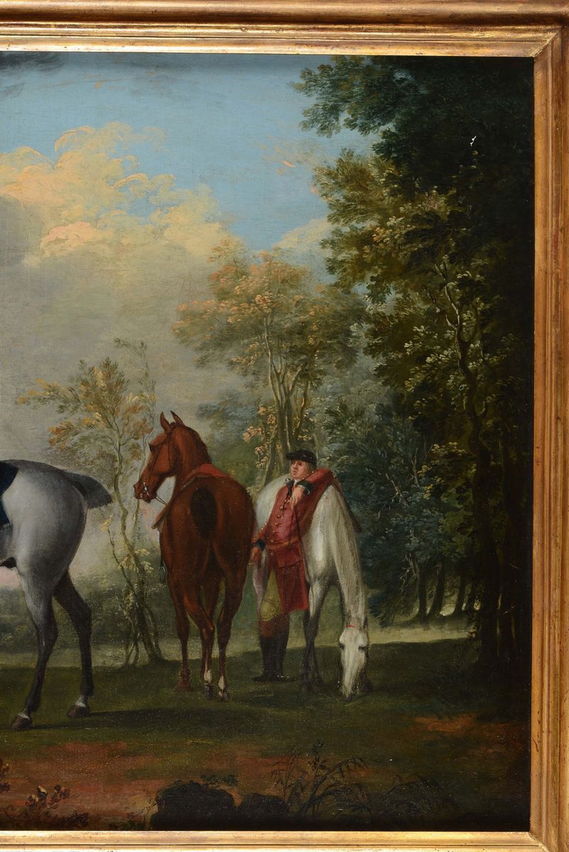 Scuola Inglese del XVIII Secoloufficiale a Cavallo