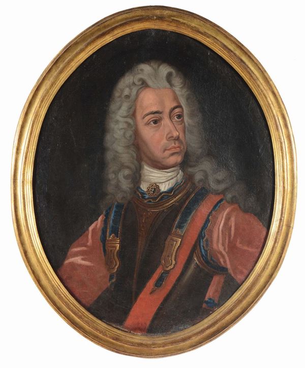 Scuola napoletana del XVIII secolo Ritratto di nobiluomo