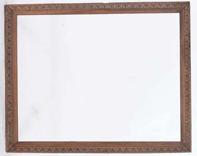 Tre Cornici in Legno di Cui una Scolpita a Palmette e Due a Sagoma Mossa, XIX-XX Secolo