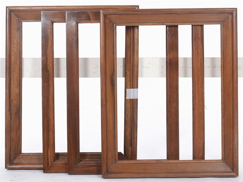 Due coppie di cornici in legno, XIX-XX secolo  - Auction Fine Old Frames - Cambi Casa d'Aste
