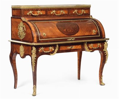 Scrivania Napoleone III a Rullo, Francia XIX Secolo