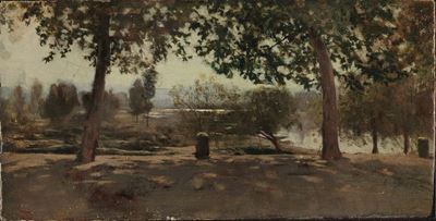 Telemaco Signorini (1835-1901), Attribuito Apaesaggio