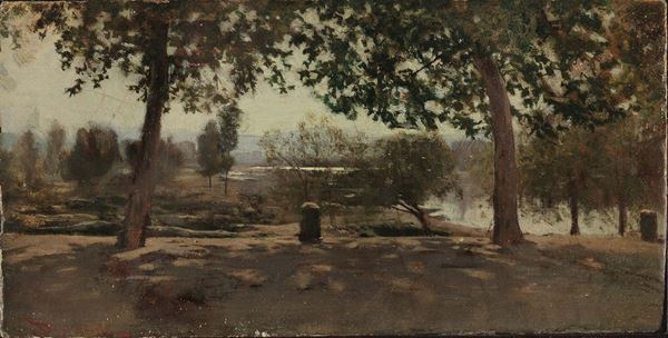 Telemaco Signorini (1835-1901), attribuito a Paesaggio