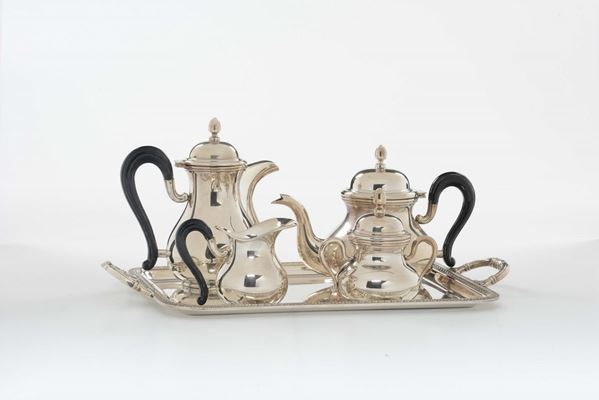 Servizio da tè e caffè in argento, XX secolo
