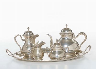 Servizio da Tè e Caffè in Argento, XX Secolo